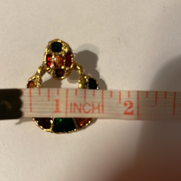 1980’s Colorful Door Knocker Earrings - Picture 10 of 10